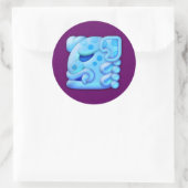 Sticker Rond Icy Maya tête animale (Sac)