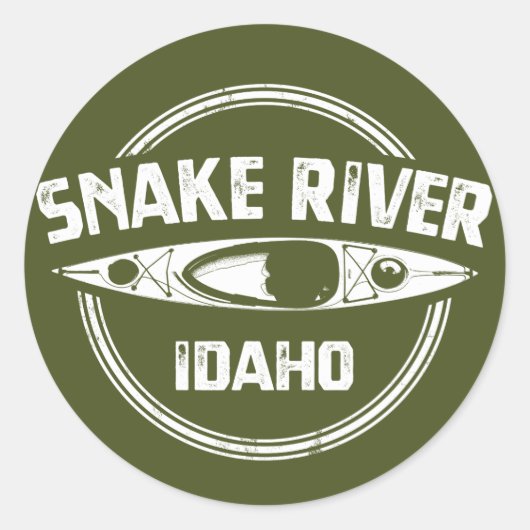 Sticker Rond Idaho (Devant)