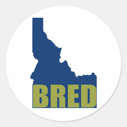 Sticker Rond Idaho Bred (Devant)