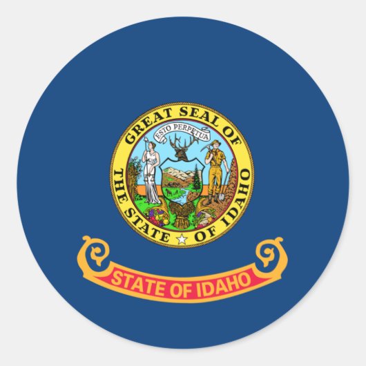 Sticker Rond Idaho State Flag (Devant)