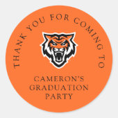 Sticker Rond Idaho State University Bengals Spirit Design (Devant)