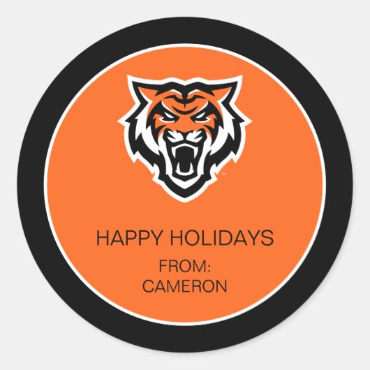 Sticker Rond Idaho State University Bengals Spirit Design (Devant)