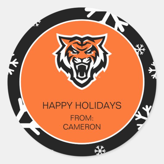 Sticker Rond Idaho State University Bengals Spirit Design (Devant)