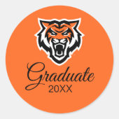 Sticker Rond Idaho State University Bengals Spirit Design (Devant)