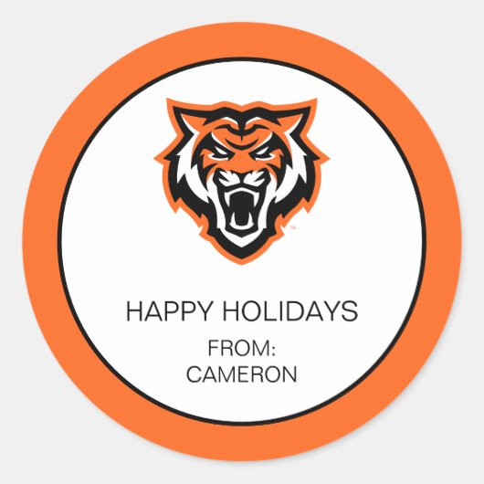 Sticker Rond Idaho State University Bengals Spirit Design (Devant)