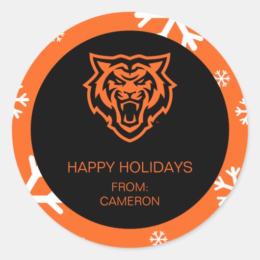 Sticker Rond Idaho State University Bengals Spirit Design (Devant)