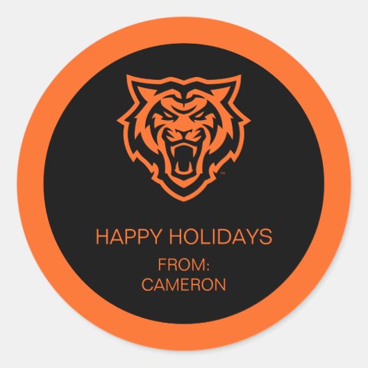 Sticker Rond Idaho State University Bengals Spirit Design (Devant)