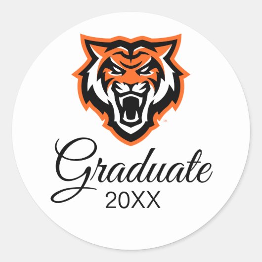 Sticker Rond Idaho State University Bengals Spirit Design (Devant)