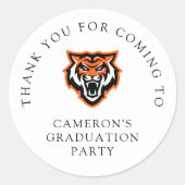 Sticker Rond Idaho State University Bengals Spirit Design (Devant)