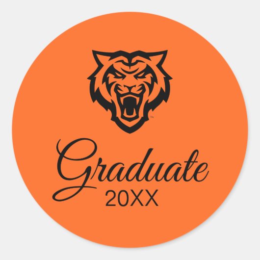 Sticker Rond Idaho State University Bengals Spirit Design (Devant)