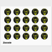 Sticker Rond Idée brillante (Feuille)