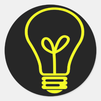 Sticker Rond Idée brillante