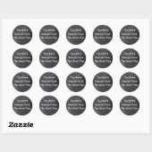 Sticker Rond Idée Cadeau Conception Tableau Noir Les Meilleurs (Feuille)
