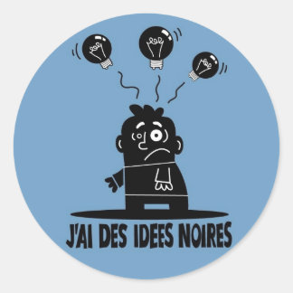 Sticker Rond IdeesNoires