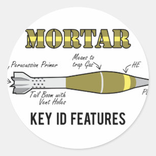 Sticker Rond Identification de mortier