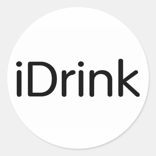 Sticker Rond iDrink (Devant)