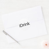 Sticker Rond iDrink (Enveloppe)
