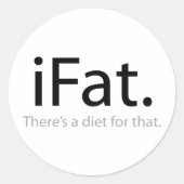 Sticker Rond iFat (Devant)