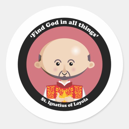 Sticker Rond Ignace de Loyola (Devant)