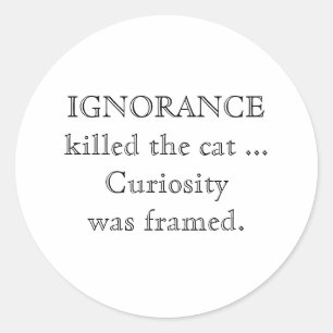 Sticker Rond Ignorance_petits_casquettes