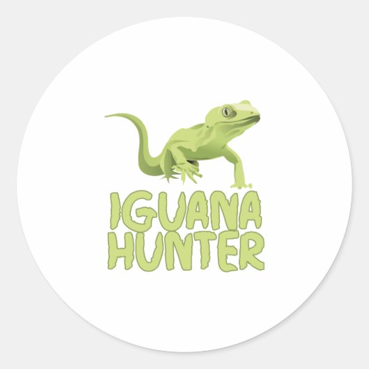 Sticker Rond Iguana Hunter (Devant)