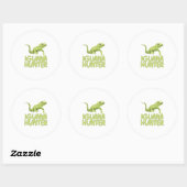 Sticker Rond Iguana Hunter (Feuille)