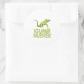 Sticker Rond Iguana Hunter (Sac)