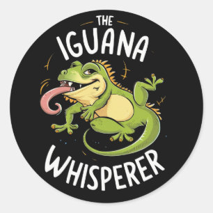 STICKER ROND IGUANA WHISPERER