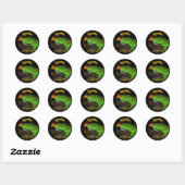 Sticker Rond iguane (Feuille)
