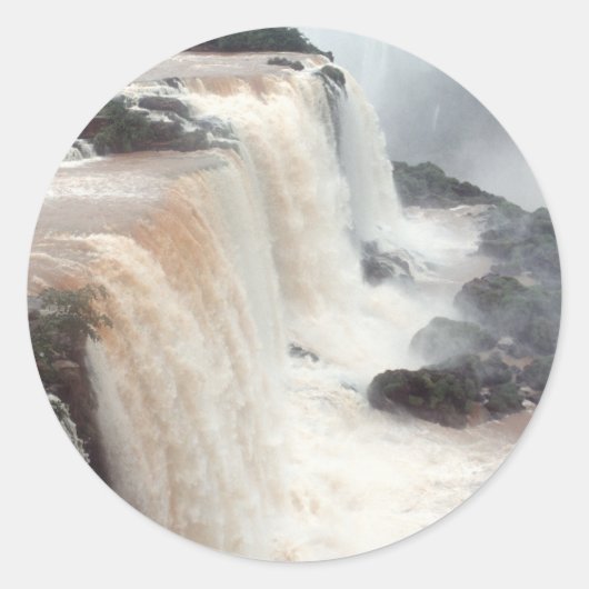 Sticker Rond iguazu tombe au Brésil (Devant)