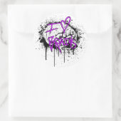 Sticker Rond iHEARTbrains (Sac)
