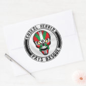 Sticker Rond Ikurriña skull (Enveloppe)