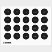 Sticker Rond Il bat Day Trading Investir Stock Market Trader (Feuille)