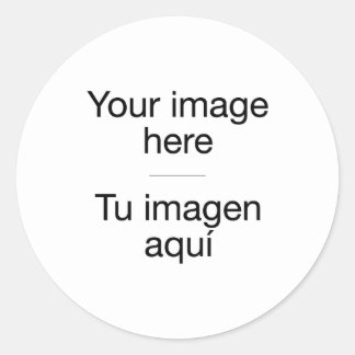 Sticker Rond Il crée ta conception personnalisée avec tes
