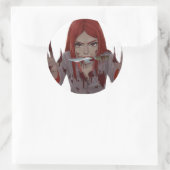 Sticker Rond Il enrage (Sac)