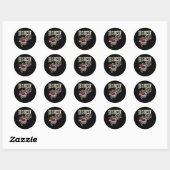 Sticker Rond Il est drôle Jésus Sketll Meme (Feuille)