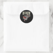 Sticker Rond Il est drôle Jésus Sketll Meme (Sac)