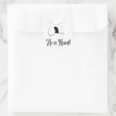 Sticker Rond Il est ressuscité ! (Sac)