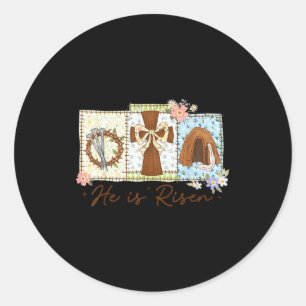 Sticker Rond Il est rizzin jésus drôle pour les enfants garçons