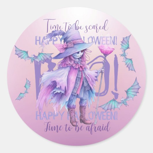 Sticker Rond Il est temps d'avoir peur Il est temps d'avoir peu (Devant)