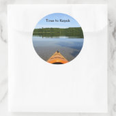 Sticker Rond Il est temps de coller des kayaks (Sac)
