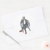 Sticker Rond Il est temps de faire la fête (Enveloppe)