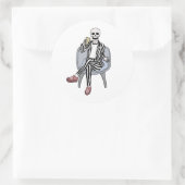 Sticker Rond Il est temps de faire la fête (Sac)