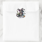 Sticker Rond Il est temps de remuer le pot (Sac)