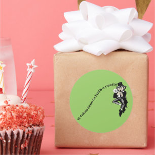 Sticker Rond Il faut du temps pour construire un château