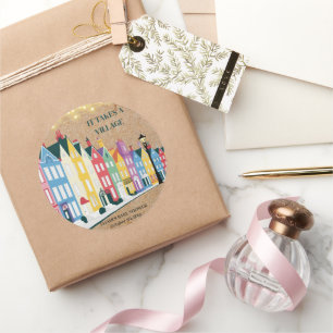 Sticker Rond Il faut un Baby shower artisanal moderne de villag