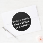 Sticker Rond Il faut un parent 1 (Enveloppe)
