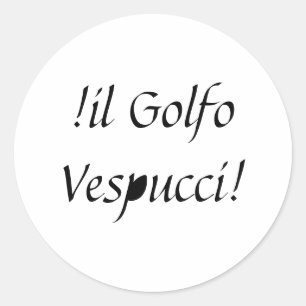 Sticker Rond il Golfo Vespucci Jeff Hankamer Artjunkhaus Comic