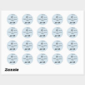 Sticker Rond Il m'aime (Feuille)