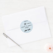 Sticker Rond Il m'aime (Enveloppe)